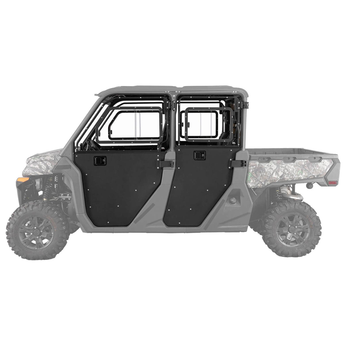 Kemimoto full doors with sliding window installed on CFMOTO UForce 1000 XL - hero shot