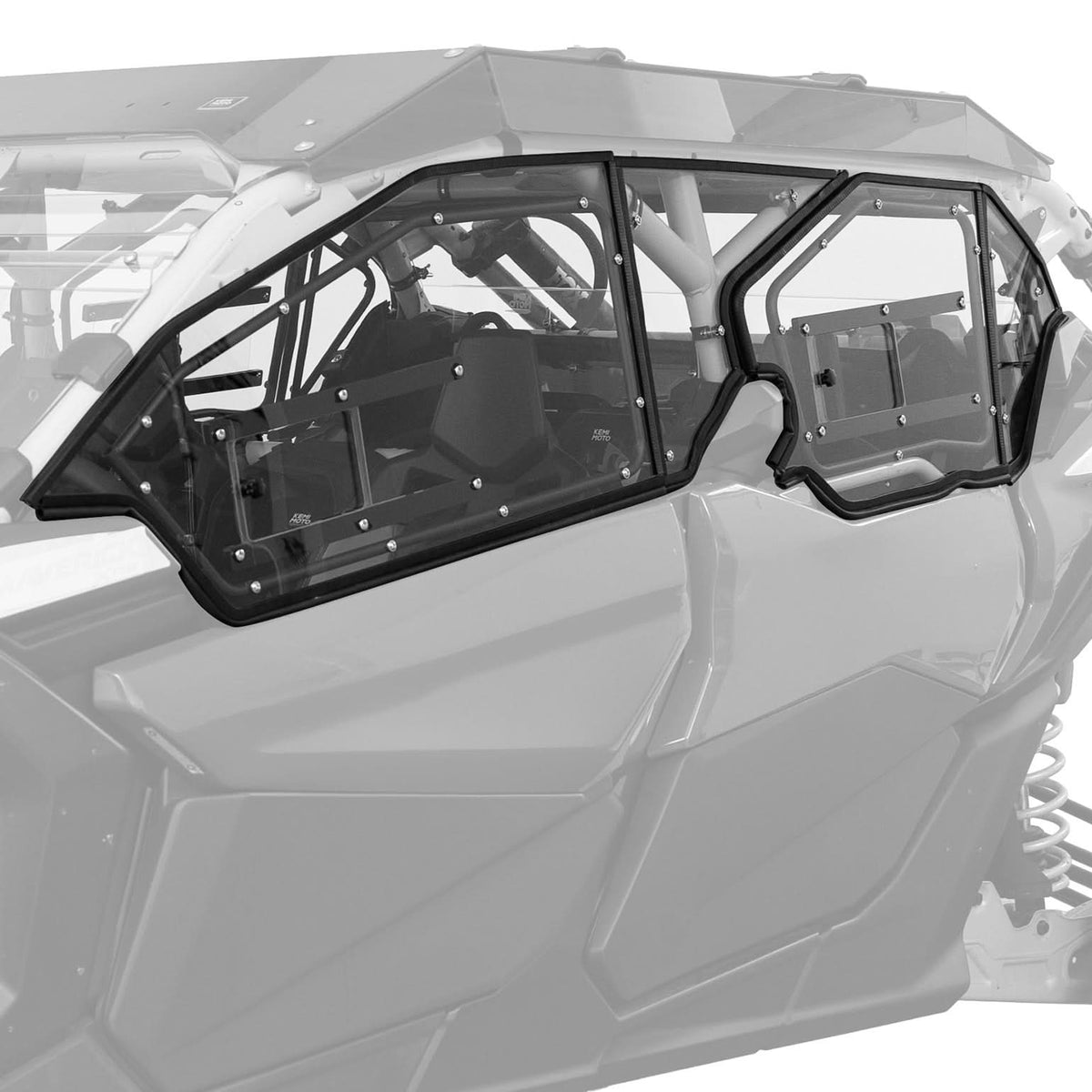 Kemimoto Ventilated Hard Upper Doors for Can-Am Maverick X3 MAX - hero shot