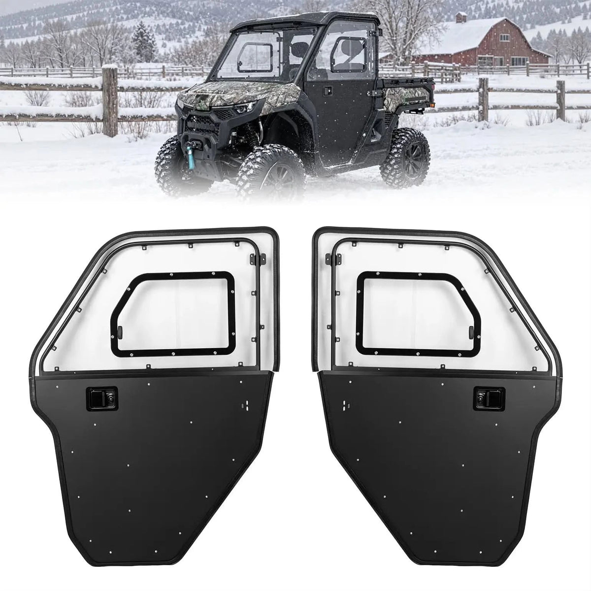 Kemimoto Full Door with Sliding Window for CFMOTO UForce U10 Pro - hero shot
