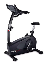 Inflight Fitness B6 Upright Bike full view - cordless self-powered light commercial exercise bike