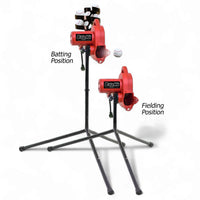Heater BaseHit Pitching Machine w/ Feeder & Xtender 24' Batting Cage