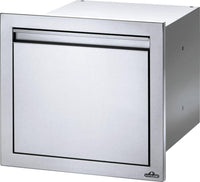 Napoleon 18x16 Large Single Drawer - Stainless Steel, angled view closed