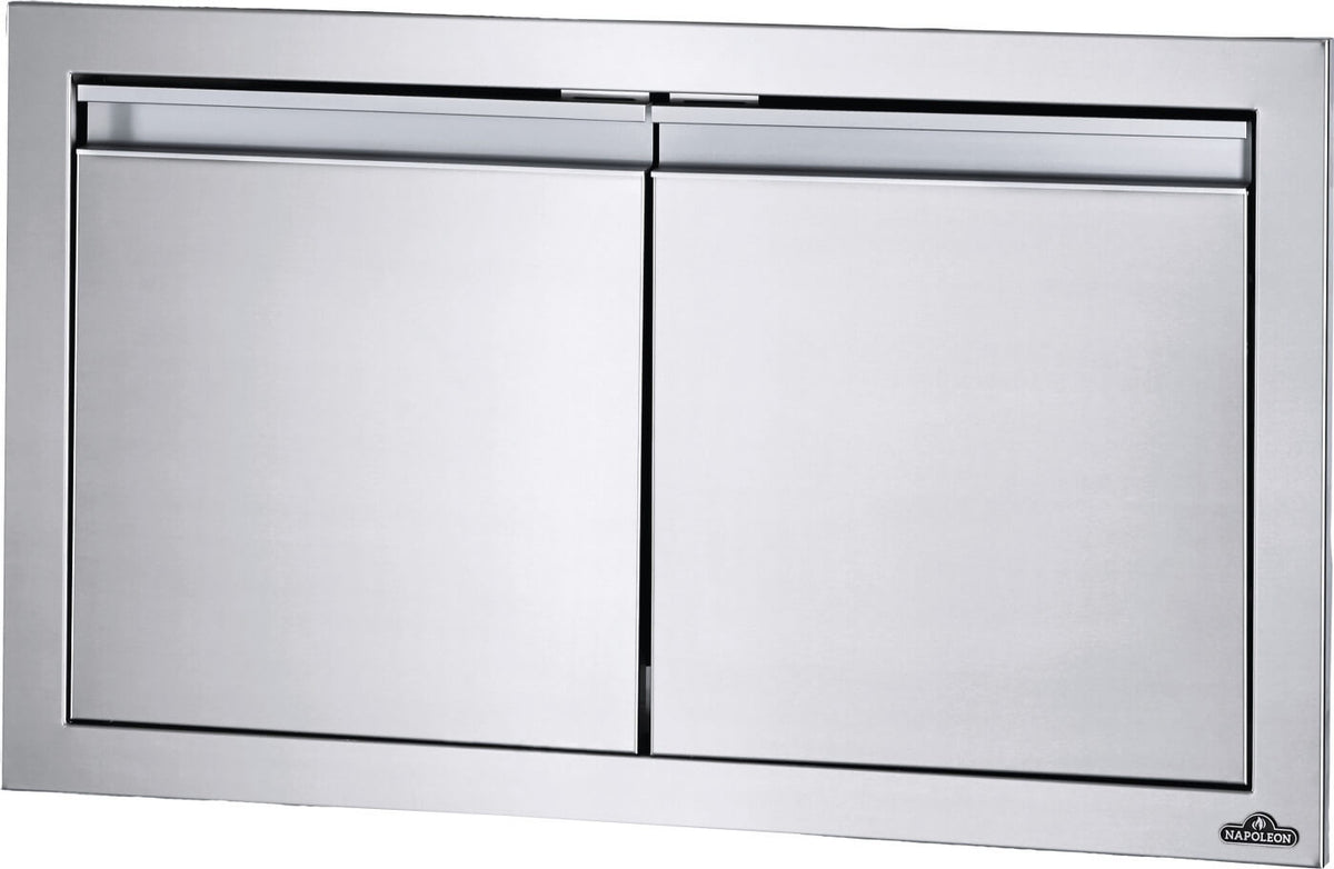 Napoleon 30x16 Small Double Door Stainless Steel - Angle View