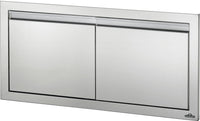 Napoleon 36x16 Small Double Door stainless steel - angled closed view