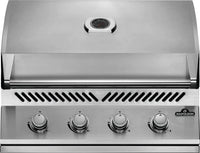 Napoleon Built-In 500 Series 32 inch Gas Grill Head - Stainless Steel, Lid Closed, Front View