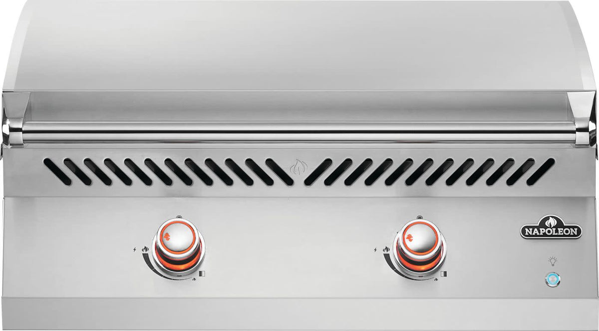 Napoleon Built-In 700 Series 32 Inch Griddle in Stainless Steel - Front View