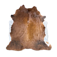 Black Brown Cowhide Rug