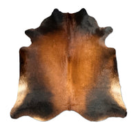 Black Brown Cowhide Rug