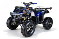 Apollo Cougar UT 200cc ATV in Blue - side profile view