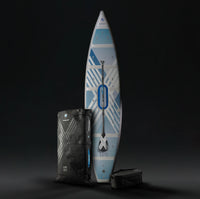 BMW x SipaBoards Tourer Electric SUP Mint Blue full board with backpack set