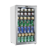 Whynter BR-128WS 127-Can Freestanding Beverage Refrigerator - Stainless Steel Front View