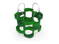 UltraPlay PlayShell Fort 8-Sided Blue freestanding playground climbing structure - hero view