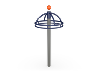 UltraPlay Cyclone freestanding playground spinner - full product view