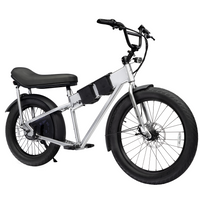 JackRabbit MG Doble Electric Bike | Lightweight 2-Up Seat Micro Hauler - Silver