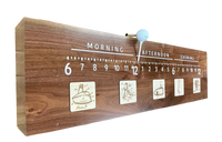 Baffie: 3-foot Walnut/resin golf clock