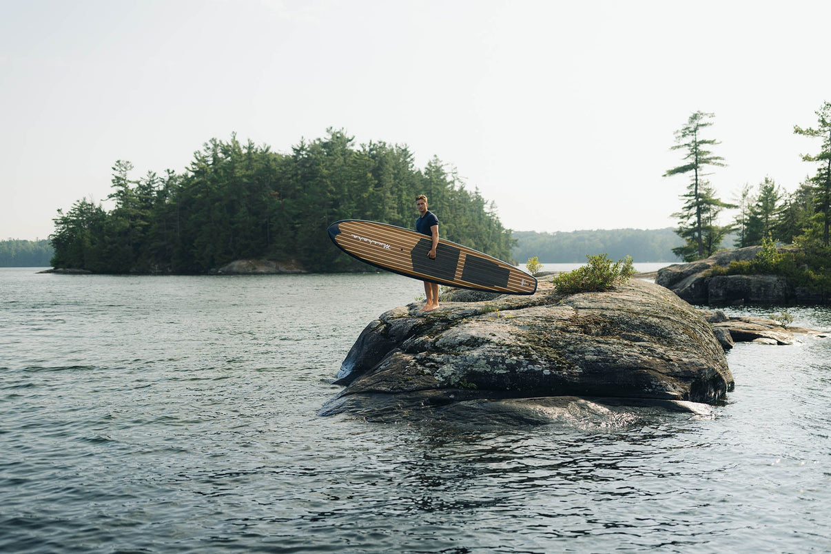 Beau Lake Muskoka 11'6" all-around stand-up paddleboard lifestyle gallery shot