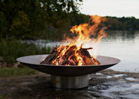 Fire Pit Art Bella Vita 34" Stainless Steel Fire Pit