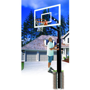 Bison Lottery Pick ZipCrank Adjustable In-Ground Basketball Hoop