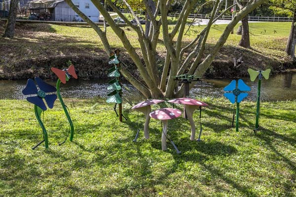 Freenotes Botanical Garden Ensemble installed outdoors at Carrolton park