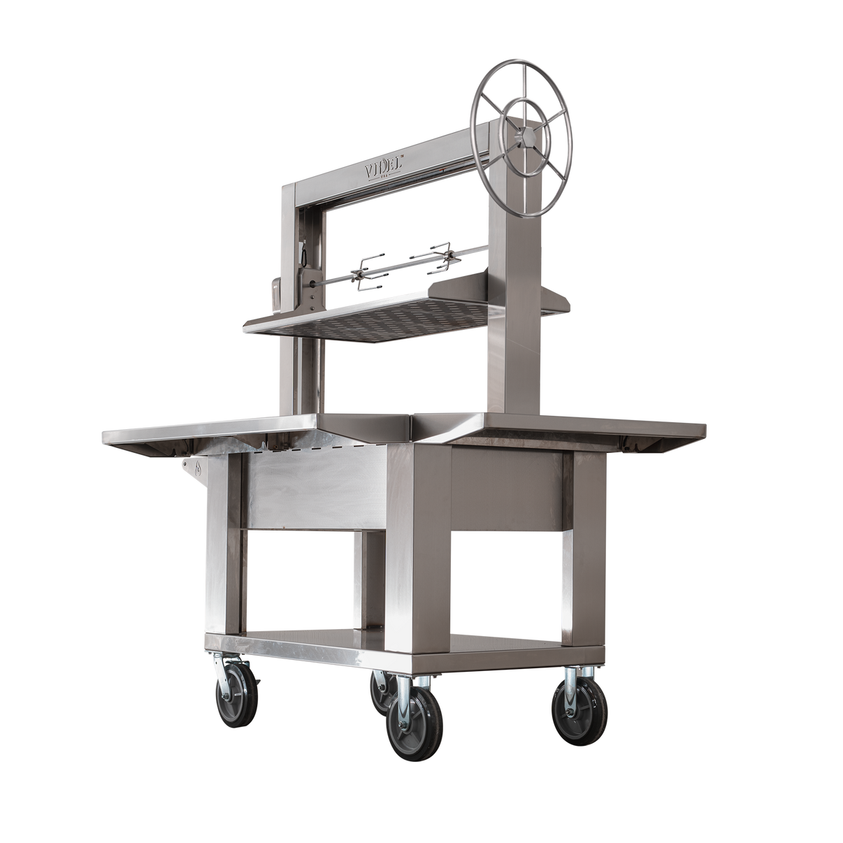 Videl Brasa Santa Maria Style Outdoor Grill in Stainless Steel - full view