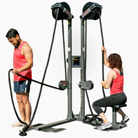 Ropeflex RX2500D Dual Station Upright Infinity Rope Trainer with DSS Progressive Resistance Technology,