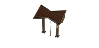 Freenotes Cadence 13-note outdoor marimba with coated fiberglass keys and recycled plastic resonated base - render view