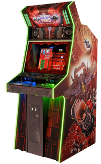 Caverns of Mars Recharged MirrorFX arcade cabinet - left side view