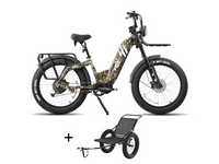 Birch Direwolf Mid-Drive Hunting eBike Gear Trailer Set