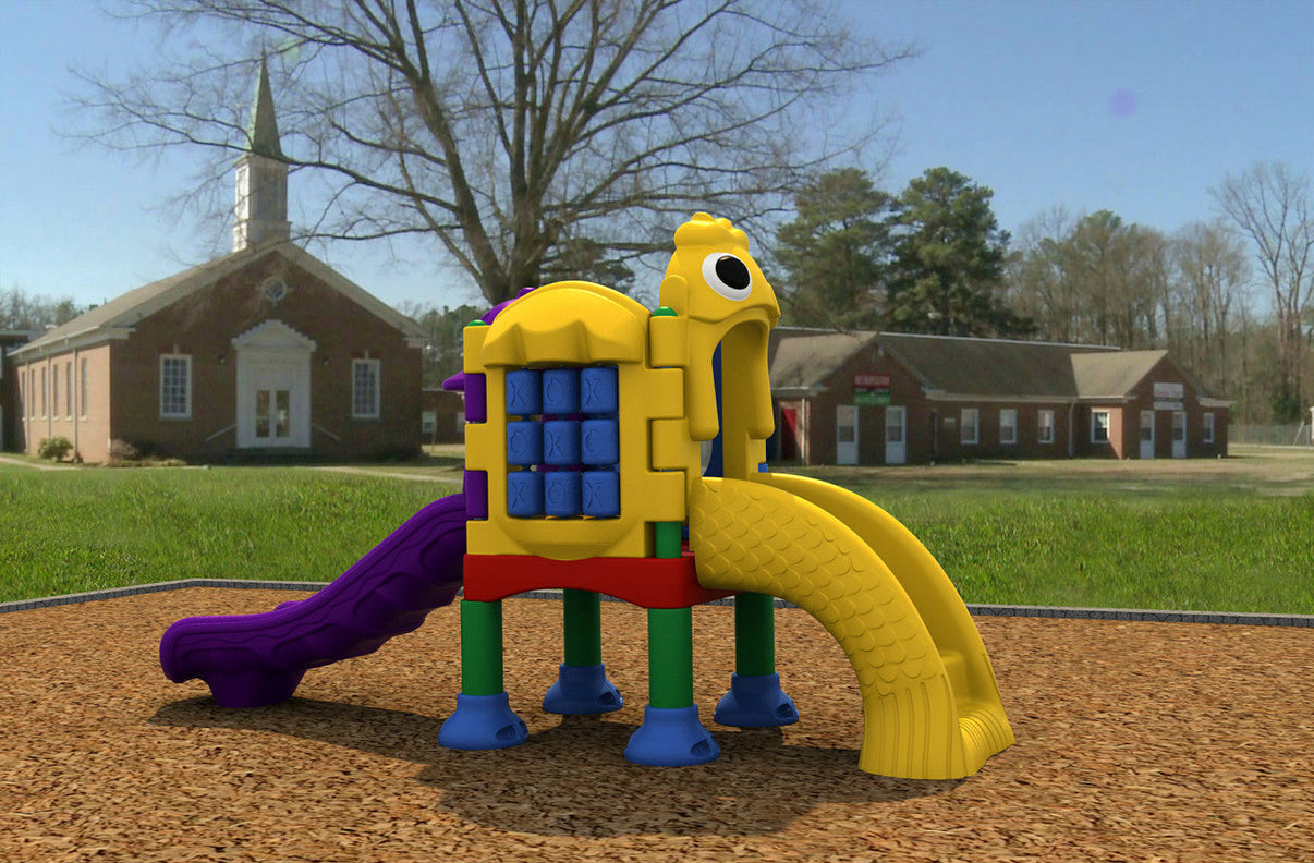 Playground Boss Imagine Two toddler playground back view - ages 2 to 5