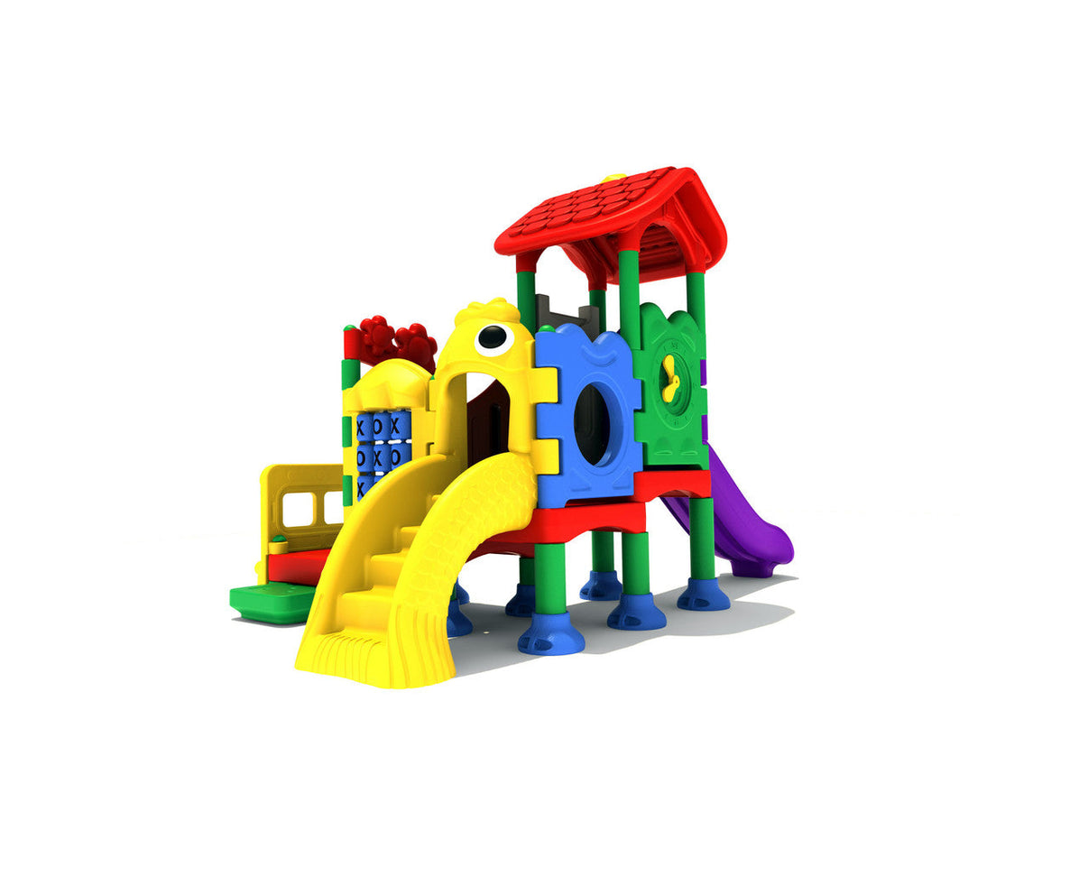 Playground Boss Imagine Four toddler playground back view - Ages 2 to 5