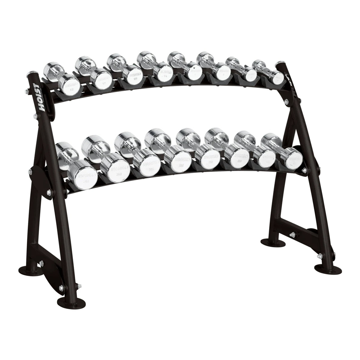 HOIST Fitness 2-Tier Horizontal Beauty Bell Rack