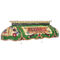**PREORDER June 30** RAM Gameroom 50" Tiffany Stained Glass Billiard Light Fixture