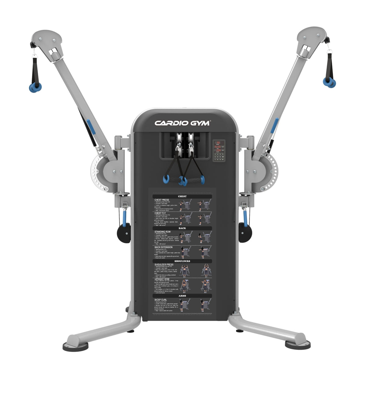 CardioGym CG2 Functional Dual Pulley Trainer - Front View