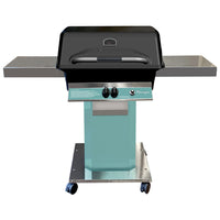 Charmglow Prism Aqua Fire Gas Grill - Portable Stainless Steel Backyard Grill