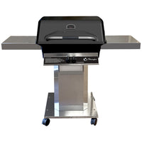 Charmglow Apex stainless steel portable column gas grill - full view