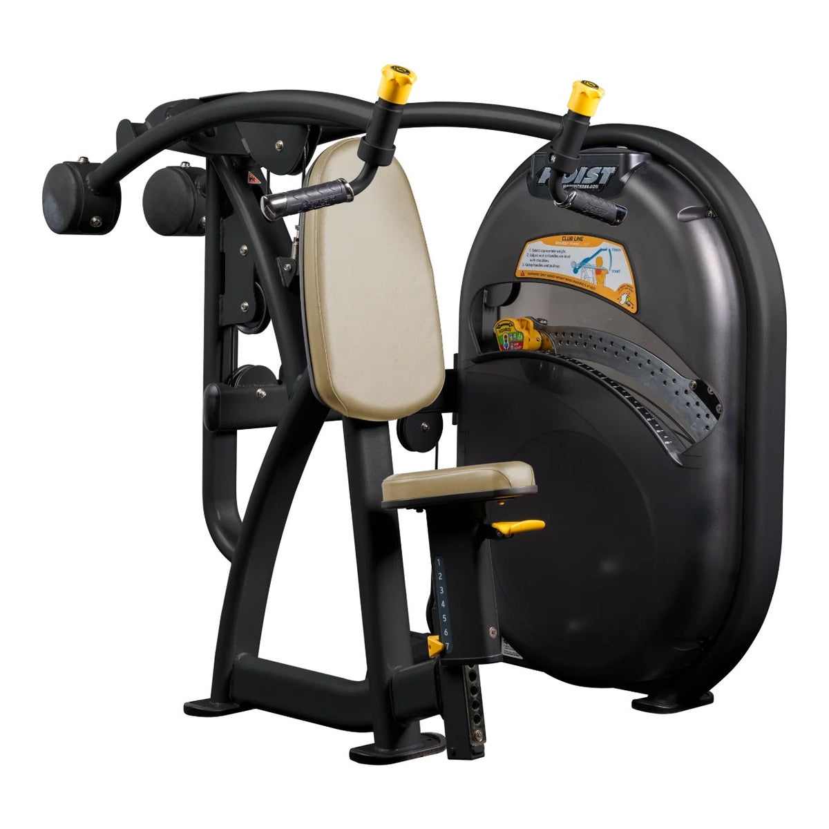 HOIST Fitness Club Line Shoulder Press Machine - 200 lb Stack