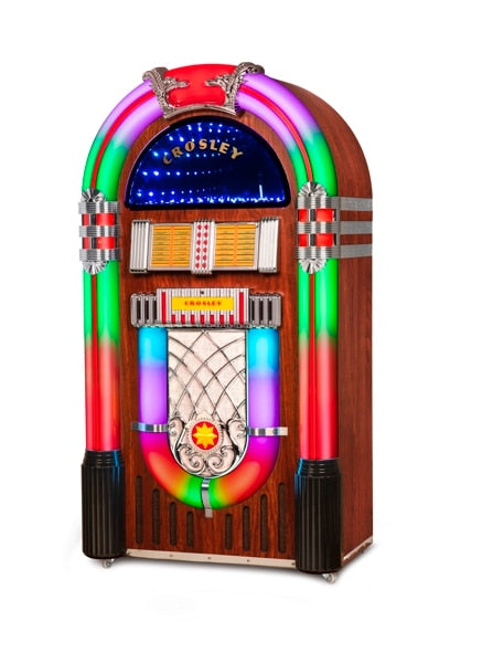 Crosley CR1215A-WA Digital LED Jukebox - side angle view