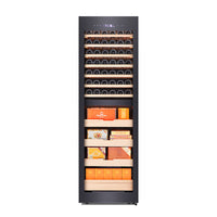 Afidano CWC-268C2 42 Bottle and 1250 Cigar Dual Zone Combo Cabinet - Front View Full