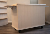 Narrow Fluted Mobile Cart