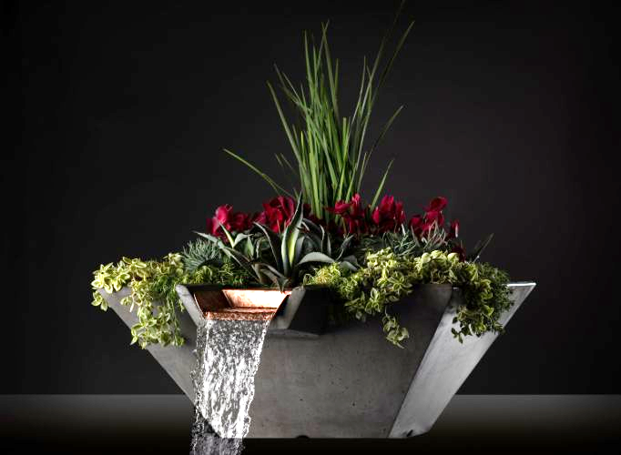 Slick Rock Cascade Conical Water Planter - main product view