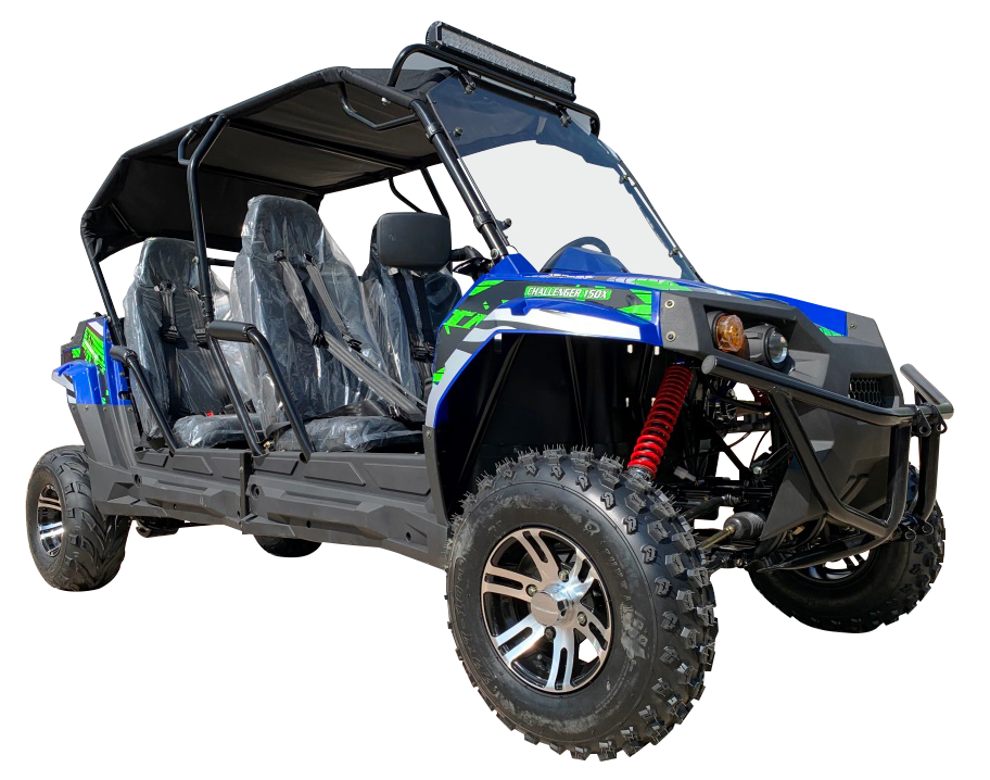 TrailMaster Challenger 4-Seater UTV right front angle view