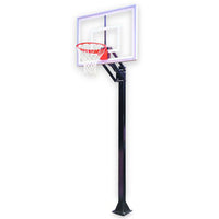 Champ™ Adjustable In-Ground Bolt-Down Basketball Hoop by First Team