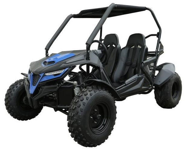 TrailMaster Cheetah 8 Mid-Sized Go Kart hero shot - front three-quarter view