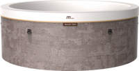 MSpa Cocoon-Eco spa lifestyle rendering - exterior texture detail