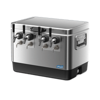 4-Tap Jockey Box Portable Draft Cooler with Front Inputs by Coldbreak