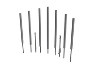 Freenotes Contrabass Chimes with surface mount poles standing in an outdoor setting