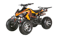 Coolster 3200S 200cc Sport ATV detail view showing hydraulic disc brakes and alloy rim