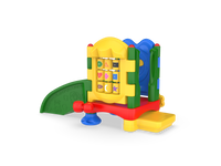 UltraPlay Discovery Center Super Sprout toddler play structure - no roof, front view