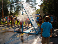 Water Wars Mini collapsible battle station with launcher detail