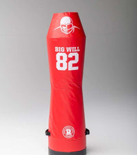 Rogers Athletic Big Will free-standing tackling dummy in red, side view